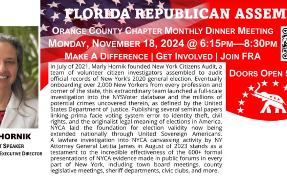 Florida Republican Assembly - Special Guest Marly Hornik