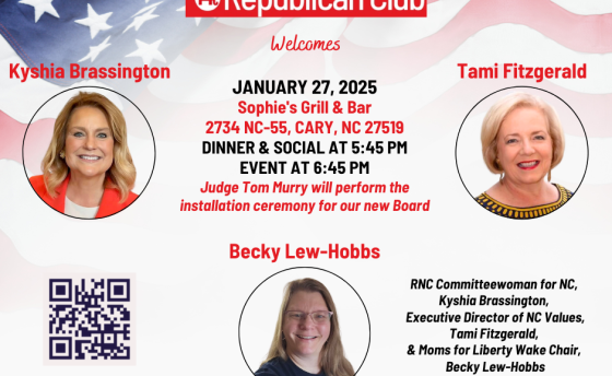 Western Wake Republican Club January Event